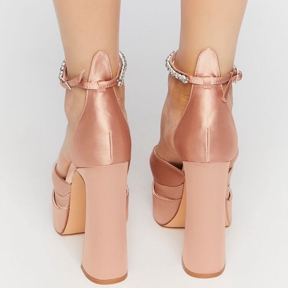 Forever 21 Faux Gem Platform Heels - Picture 3 of 4